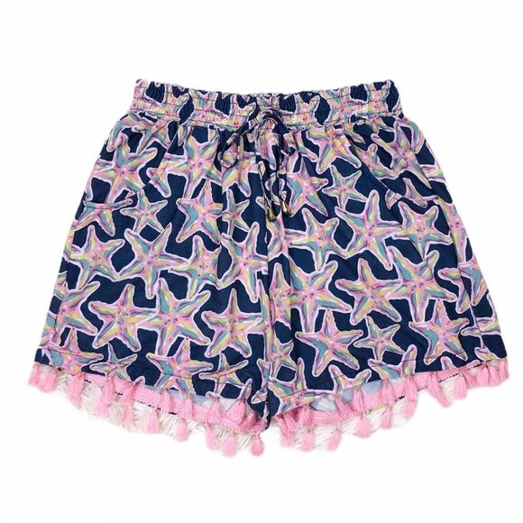 Simply Southern Blue Starfish Shorts Size Small - Picture 1 of 7